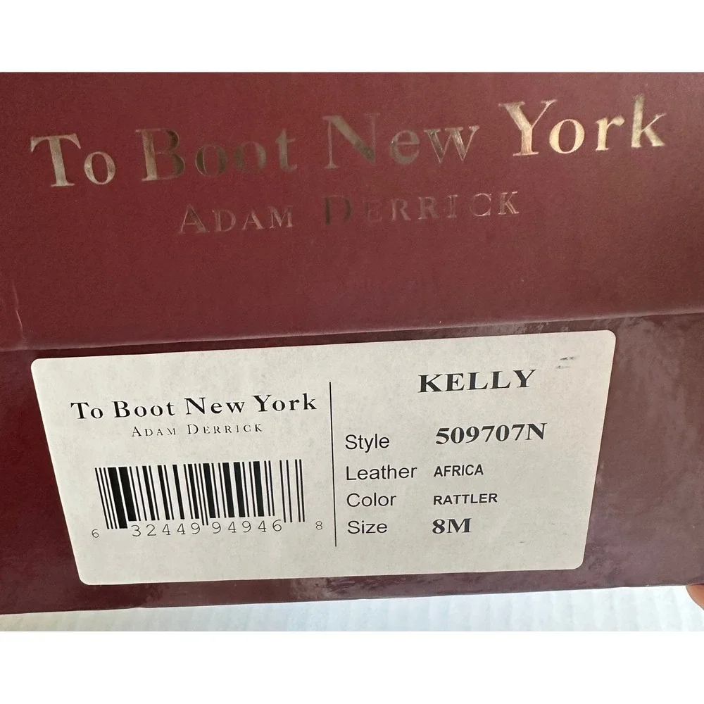 To Boot New York Adam Derrick Python Leather Sneakers Kelly Africa  Women Size 8